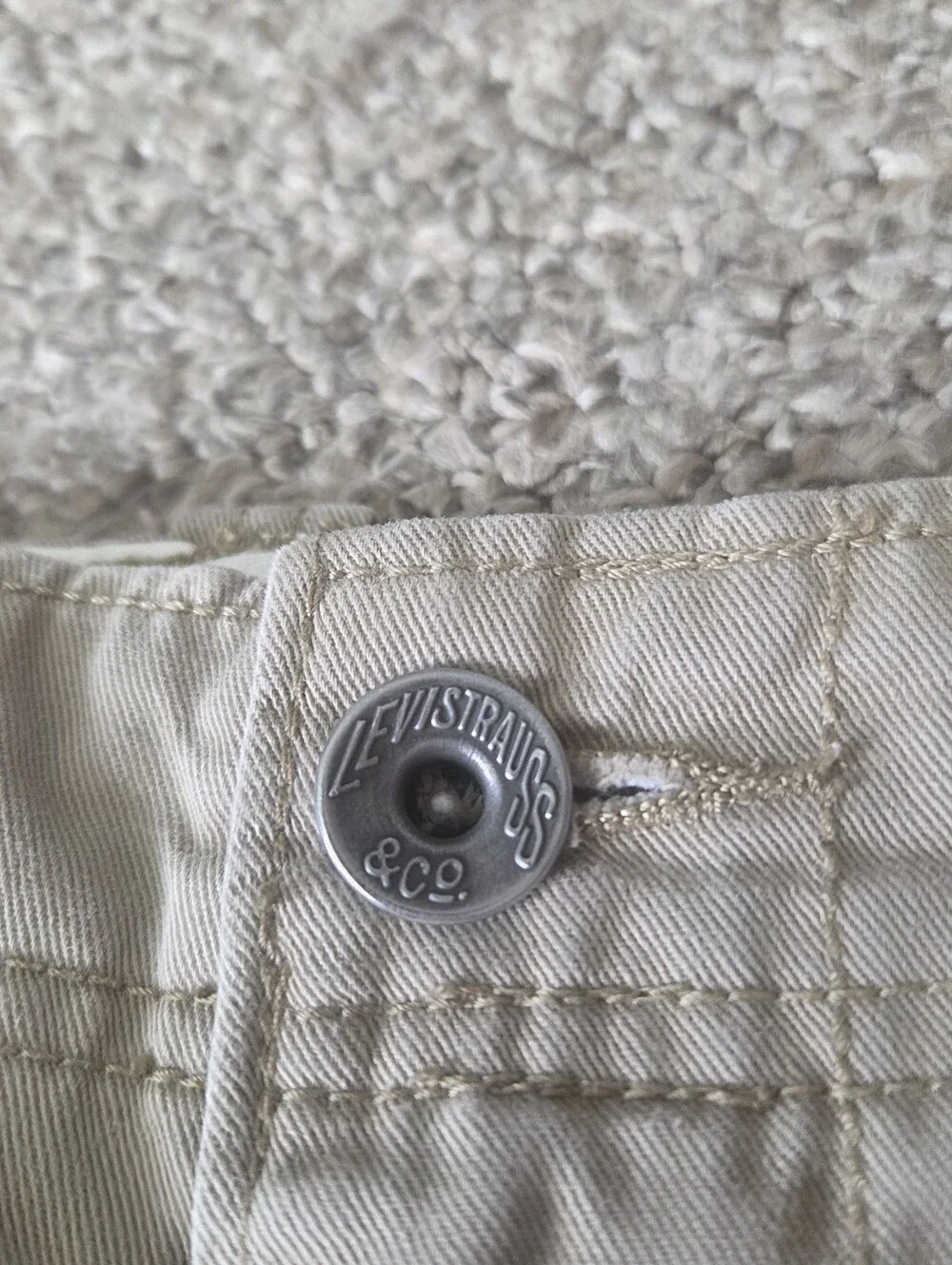 Vtg Levi’s Cargo Pants Mens 30 Brown Beige Y2K Loose Baggy Wide Leg FIT 34x29